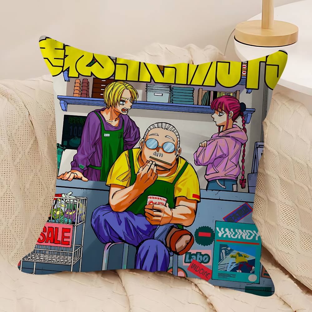 Anime S-Sakamoto-Days Kissenbezug Kissenbezug Deko Kissenbezug Bedruckter Kissenbezug für Couch