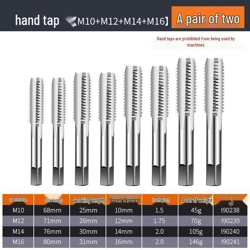 LD Multifunktionales Gewindeschneid- und Schneideisen-Set mit manuellem Windeisen