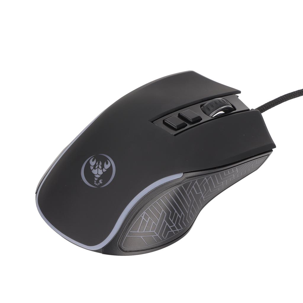 Mechanical Mouse Colorful Shine   3600dpi RGB Ergonomic Wired Game Mouse for Notebook Computers