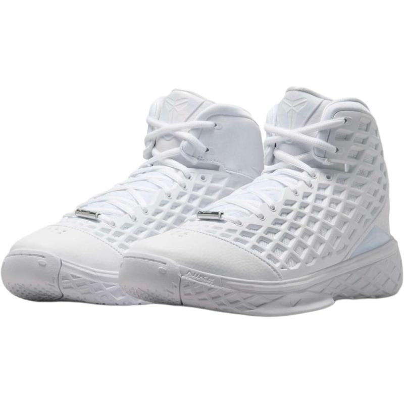 Nike Zoom Kobe 3 Mid Top Children's Basketball Shoes White Teenagers Sneakers HQ2304-100