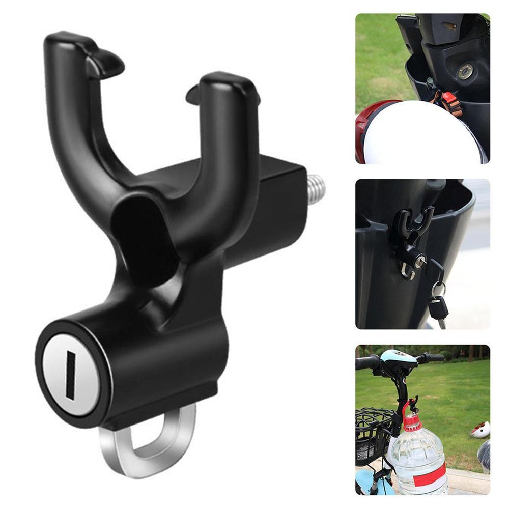Universal Alloy Motorbike Bike Helmets Lock Hangings Hook | 2 In 1 Tamper-Proof