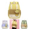 Childrens Bee Pattern Cartoon Backpack With Curved Shoulder Straps For School And Kindergarten