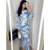 2025 Spring European & American Style Small Floral Chiffon Dress for Women