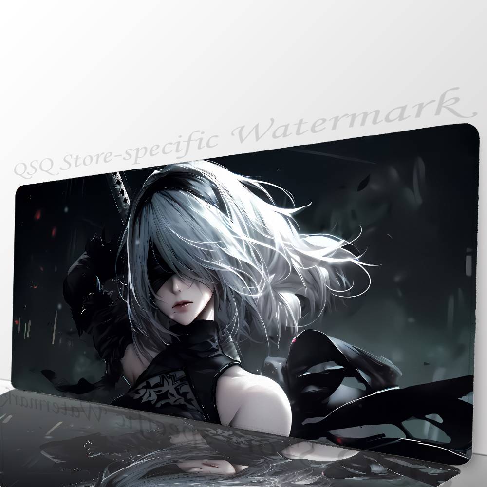 Nier Automata Anime Fight Game Mousepad Mouse Mat Desk Mat With Pad Gaming Accessories Prime Gaming XXL Keyboard Pad Padding M