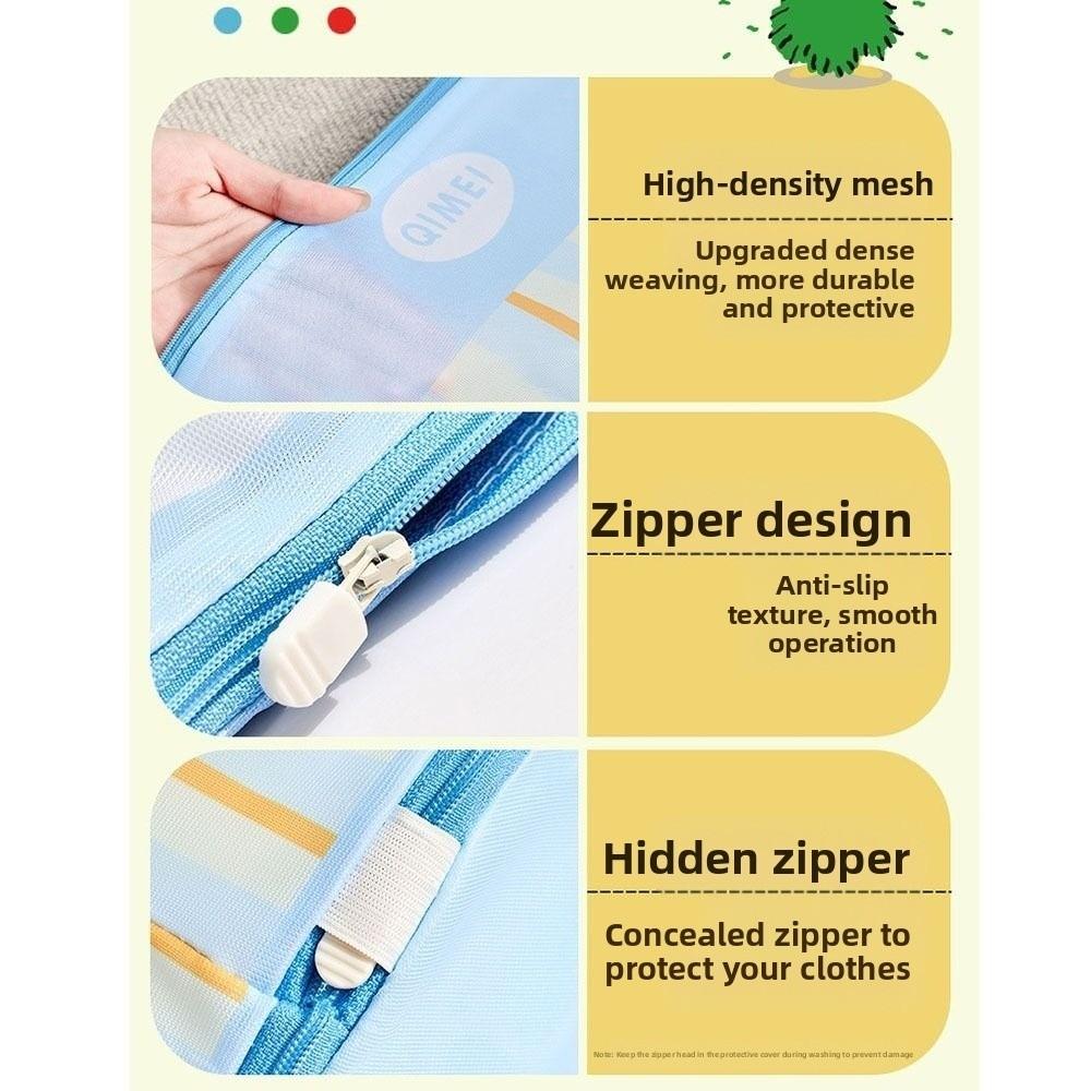 4pcs /set Thickened Laundry Bag Fine Mesh Travel Clothes Organizer Lingerie Wash Bags  Bedroom