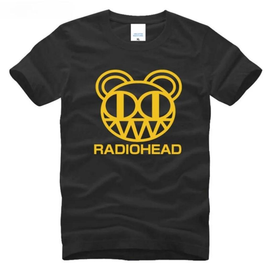 New Arrival Radiohead Men T Shirt Short Sleeve Cool Punk Alternative Rock Radiohead Logo Tshirt High Detail Top Tees 2024