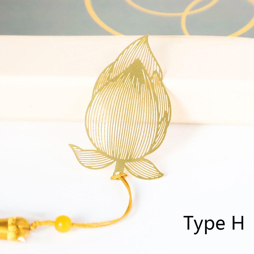 Student Gifts School Stationery Books Accessories Reading Mark Leaf Metal Bookmark Brass Book Clip