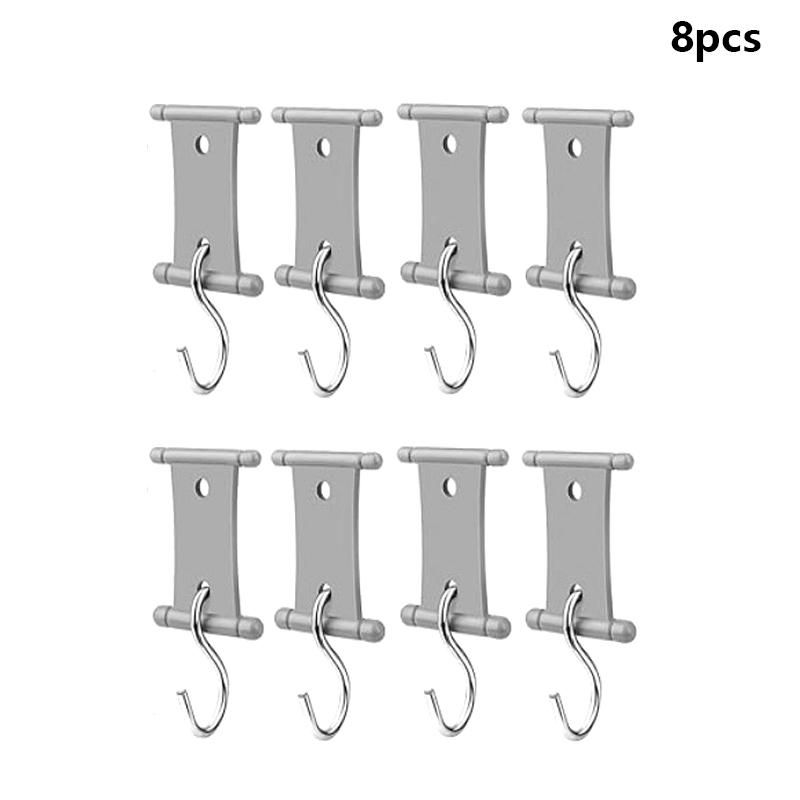 

4/8/16 шт. S-образные крючки-клипсы для кемпингового тента, вешалки для палатки с отверстиями, инструменты для установки тента для каравана, кемпера, аксессуары