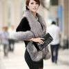 Faux Fox Fur Shawl for Bride - Autumn/Winter Wedding Cloak, Dress Cape