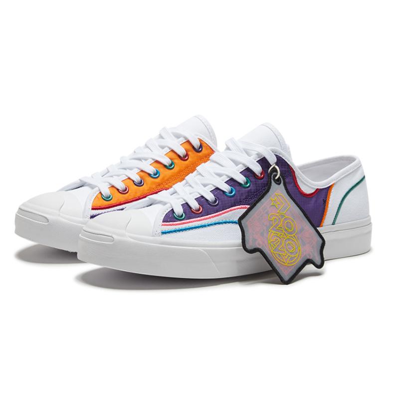 Converse Jack Purcell Chinese Year Trendy Comfortable Low-Top Espadrilles Unisex White