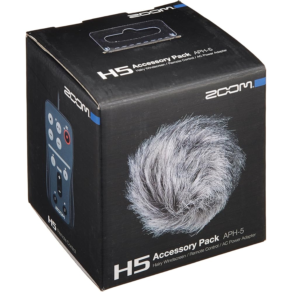 Zoom Zoom H5 Exclusive Accessory Pack, APH-5, Hairy Windscreen, Remote Controller, AC Adapter, US...