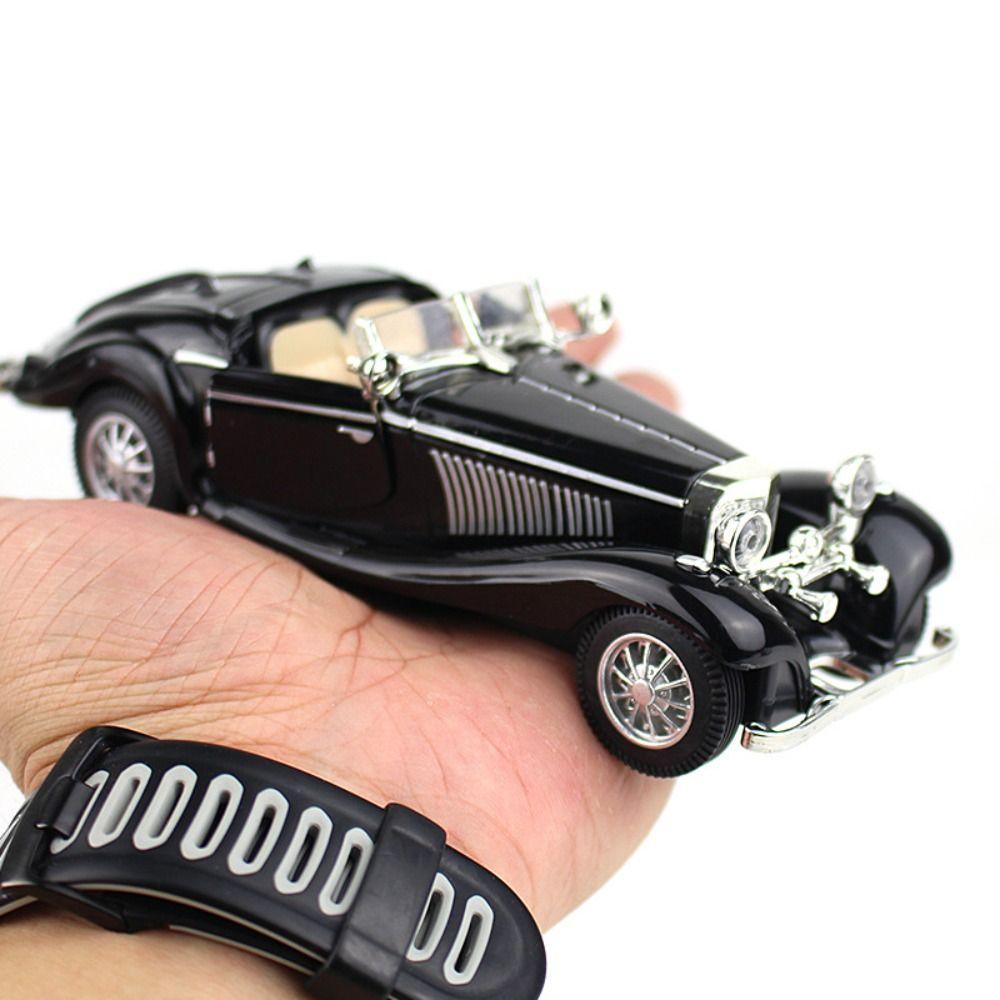 

Винтажная 500 К модель автомобиля, классическая модель автомобиля, литая под давлением, подарок на день рождения, игрушка-симулятор автомобиля, детская игрушка