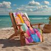 Ultra-Soft Beach Towel with Ms. Rachel Theme,Ideal for Pool - Camping, Diving - Perfect Travel Essential, Vibrant Beach Towel.