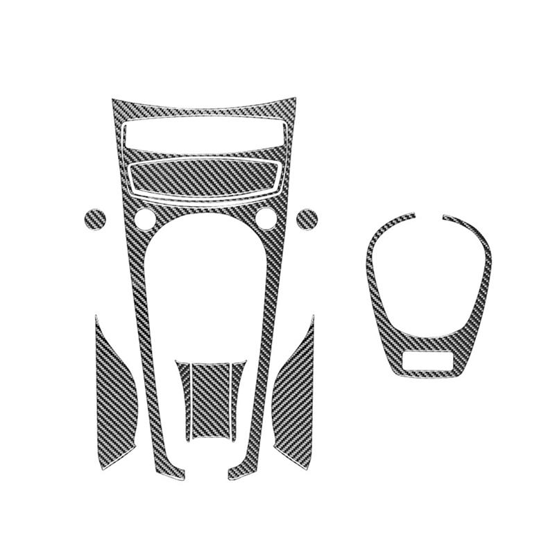 Center Console Gear Shift Panel Cover Trim Kit For BMW Z4 E85 E86 2002-2008 Carbon Fiber Carbon Fiber Pattern