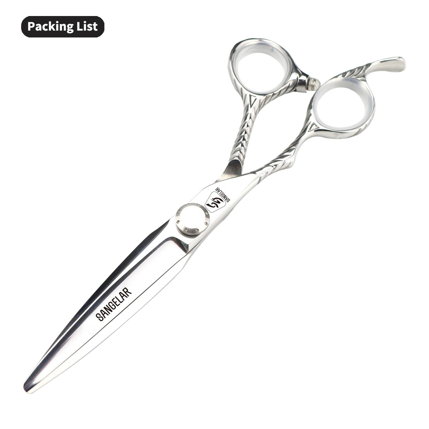 

Ножиці для волосся Sangelar Left Hand 6 дюймів вищого класу Професійні перукарські інструменти Перукарські ножиці для перукарень Lefty Cut Hair 6 C