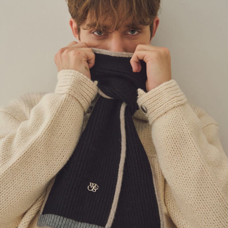 WEDNESDAYOASIS FÜR FRAUEN Always Line Farbe Wollstrickschal 2FARBEN