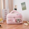Sanrio Plush Makeup Bag Kuromi Cinnamoroll My Melody Hello Kitty Portable Cosmetic Bag Cute Handheld Storage Pouch Kawaii Gifts