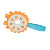 Dog Chewing Toy Bite Resistant Interactive Teeth Cleaning Round Puppy Molar Toothbrush Toy for TrainingOrange