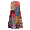 Women's Casual Fashion Breathable V-neck Vest With Pockets Floral Holiday Dress