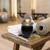 Practical 230 ML Yerba Mate Cup Double Wall Stainless Steel Straw Cup Reusable with Cleaning Brush Tea Cup Set Tea Drinking
