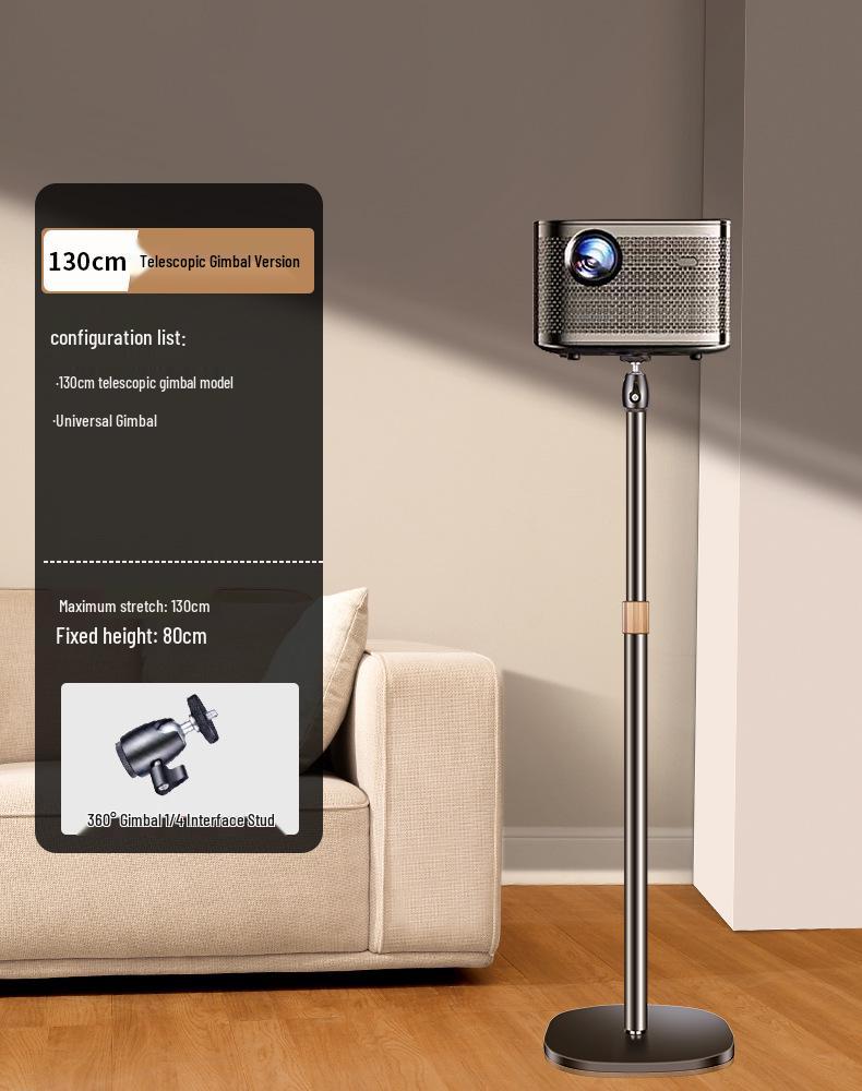 Universal Floor Projector Stand with Bedside Table Tray