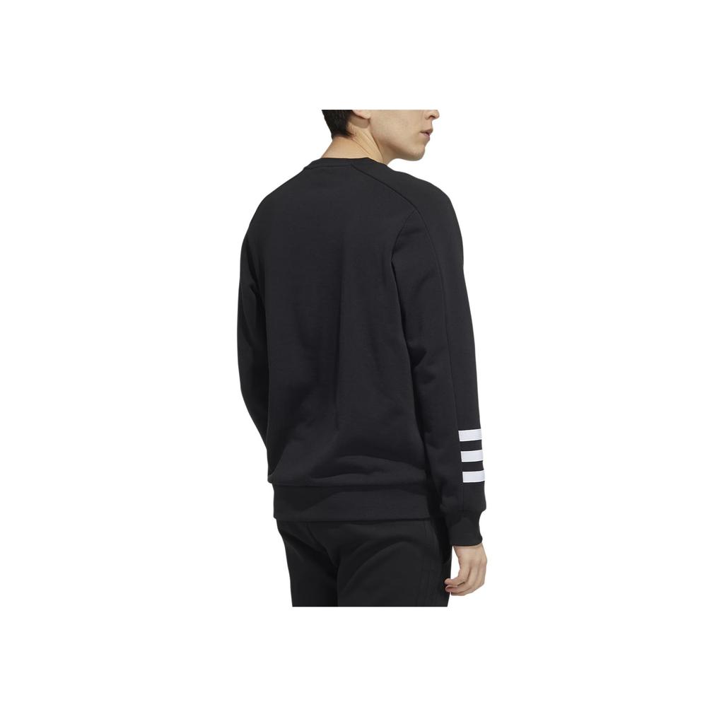 Adidas Neo Fun Print Sport Crewneck Sweatshirt Men Tops Black HA1487