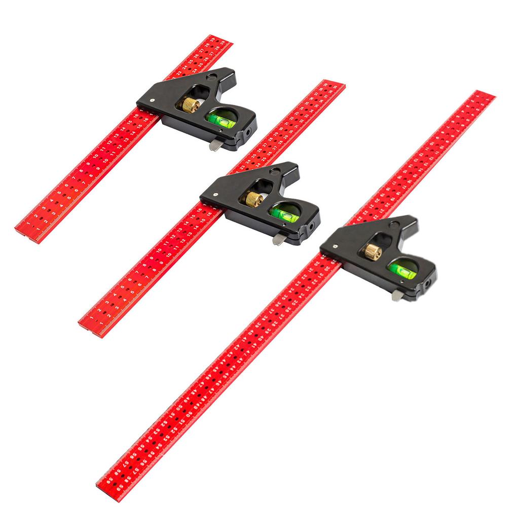 Versatile Woodworking Combination Angles Gauges Precision Measurement Tool withLevel & Marking Needle for Carpenter Gift