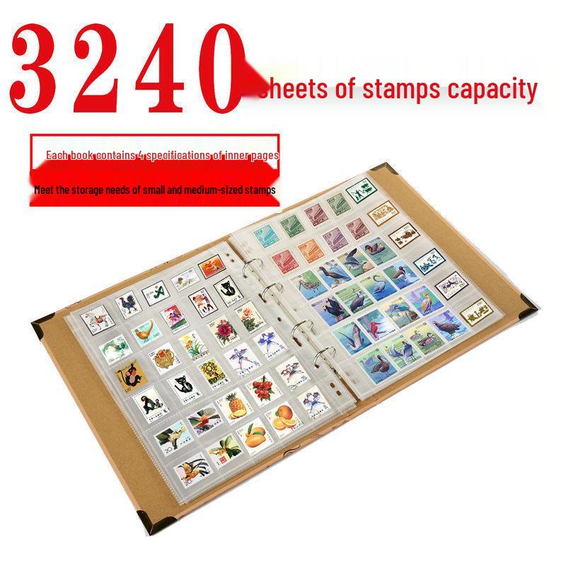 

Альбом для коллекции марок и купонов на кольцах, большой вместимости, с одним гридом