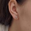 925 Silver Mellow Heart Earrings