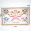 Exquisite Weifang Traditional Kite Wooden Frame Gift Set: Five Handcrafted Ornaments