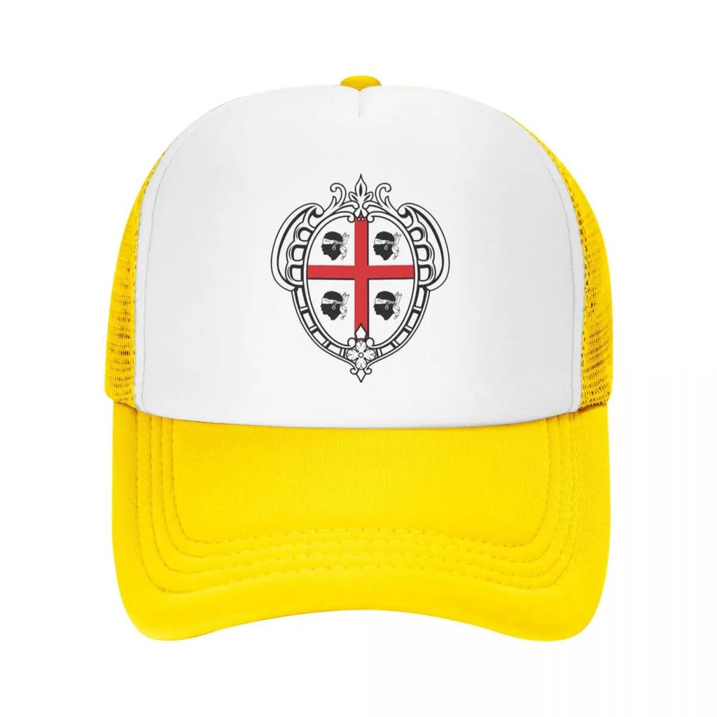 Custom Punk Coat Of Arms Of Sardinia Flag Baseball Cap Adjustable Italy Sardegna Trucker Hat PerforUnisexce Snapback Dad Hat