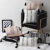 Chenille Jacquard Streifen Geometrisch Quasten Kissenbezug Weiche Dekorative Kissenbezüge für Sofa Schlafzimmer und Wohnzimmer
