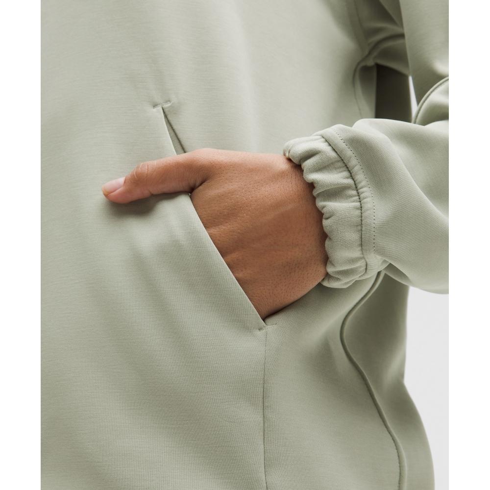 Lululemon Softstreme Half Zip  Long Fog Green