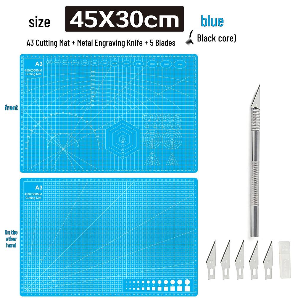 A3 3mm Extra Thick Cutting Mat: Handmade, Durable Pad for Paper Cutting & Writing