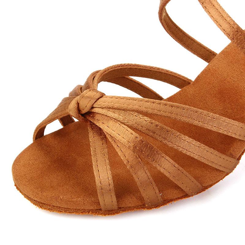 Professional Women Latin Dance Shoes Salsa Ballroom Dancing Shoes Indoor Heel 7cm