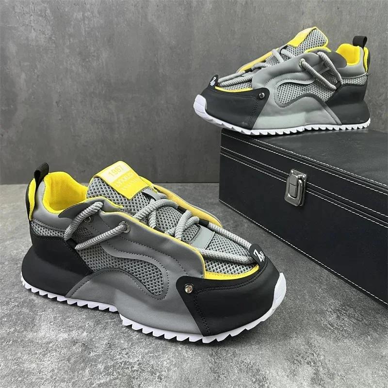 48 Size Summer Men's Shoes 2026 New Men's Mesh Breathable Sneakers Height Increasing Sports Comfortable Casual Shoes for Men