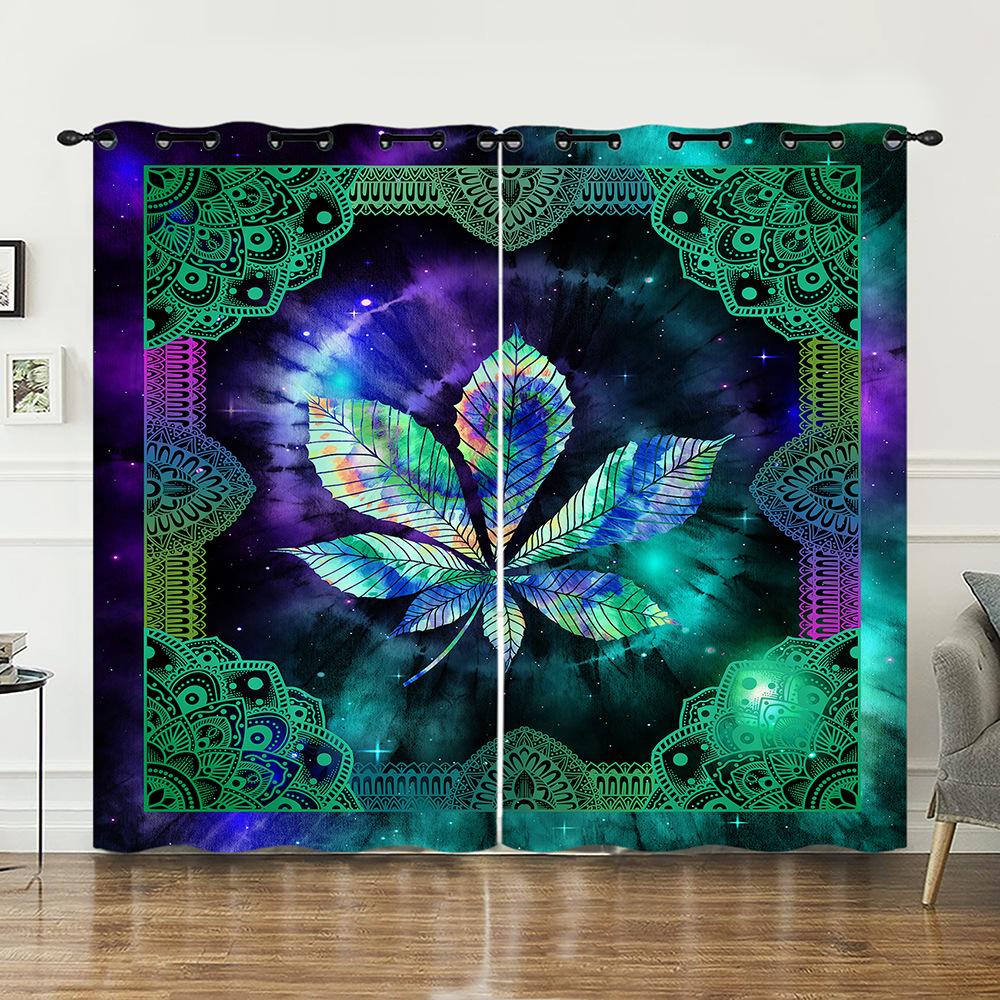 

Шторы Текстура Животного Олень Шторы Спальня Гостиная Блэкаут Штора Перфорированная 97cm*114cm*2