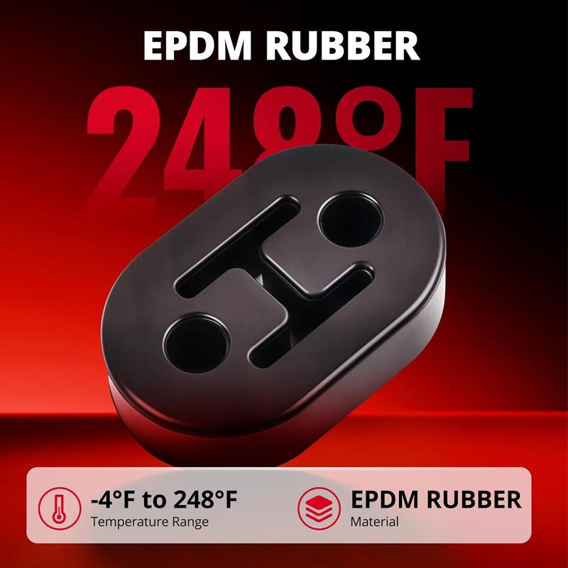 2PCS Universal Heavy Duty Hanger Rubber Exhaust Mounting Twin Pack Exhaust Hanger Car Accessories Interior Parts Car Products