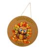 Thanksgiving Turkey Plywood Door Sign Handmade Porch Decoration Harvest Season Wall Hanging Plaques Party Supplies