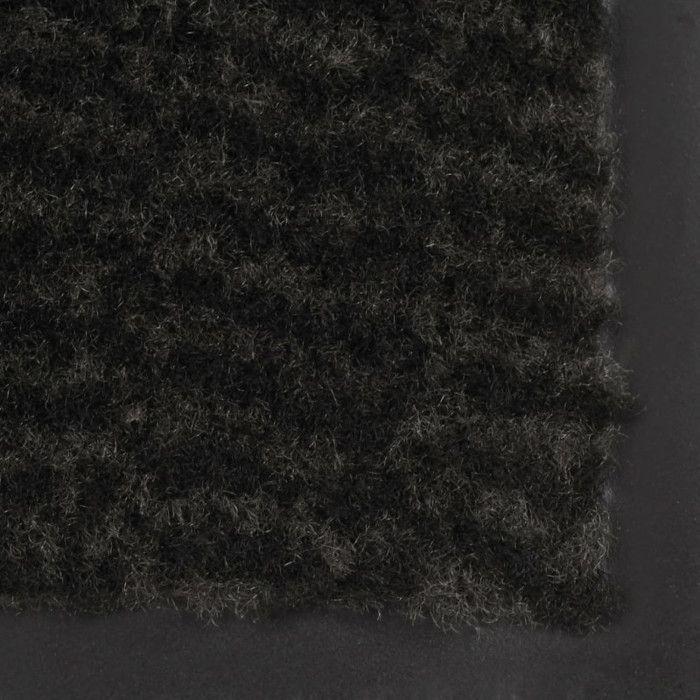 VidaXL Paillasson rectangulaire 120 x 180 cm Noir
