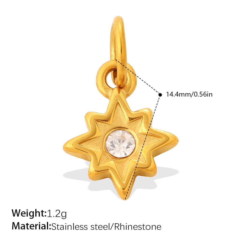 Fashion Personality Sun Moon Stars Sun Love Diy Bracelet Necklace Pendant Stainless Steel Accessories