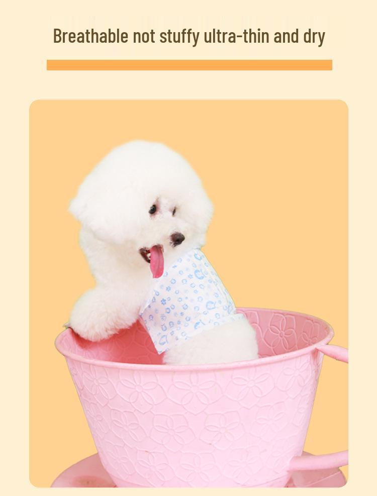 40-Piece Pack of Large Pet Dog Sanitary Diapers - Absorbent, Free Shipping