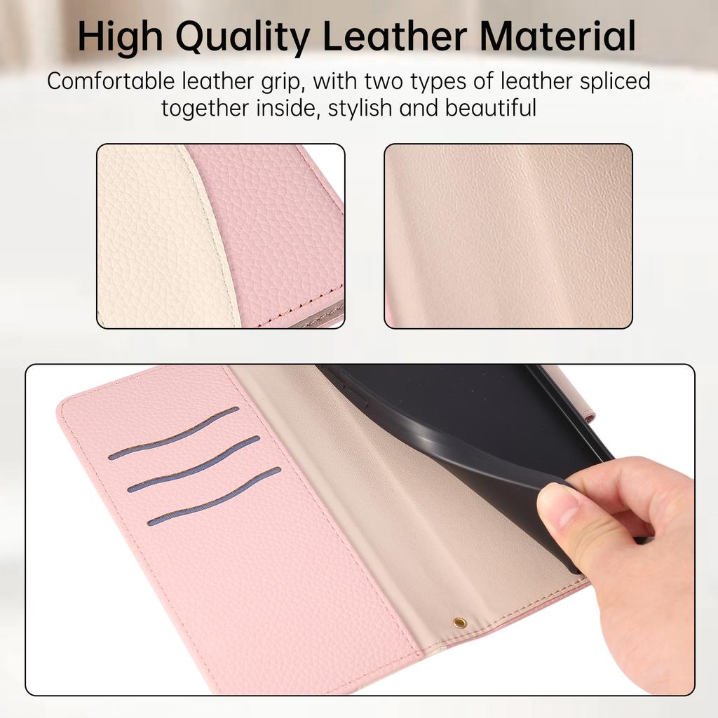 Magnetic Crossbody Lichee Pattern Cards Solt Wallet Leather Phone Case For iPhone 17 Pro Max 16 Plus 15 14 13 Long Lanyard Cover