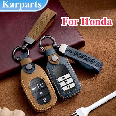 Vastupidav nahast autovõtme kaaneümbris Honda Civic CRV HRV Accord Pilot Fit Freed Vezel Odyssey 2018–2022 jaoks