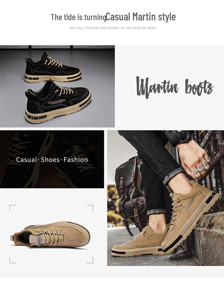 Men's Spring 2026 Wear-Resistant Breathable Work Shoes | Trendy & Versatile Board Style