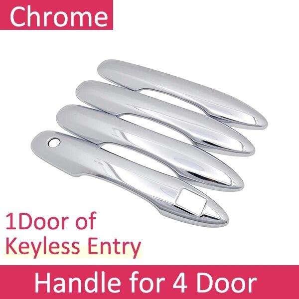 Luxury Chrome Door Handle Cover Trim Protection Cover for Toyota Camry Daihatsu Altis XV70 70 2018~ Car Accessory Sticker