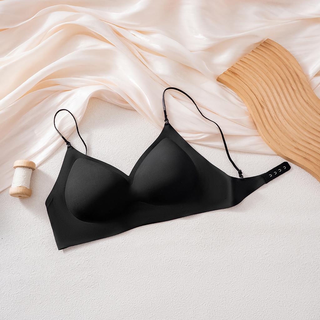 Japanese Korean Style Bra Women Wireless Small Bust Push Up Lift Shaping Stylish Back Side Smoothing Comfortable Supportive Underwear