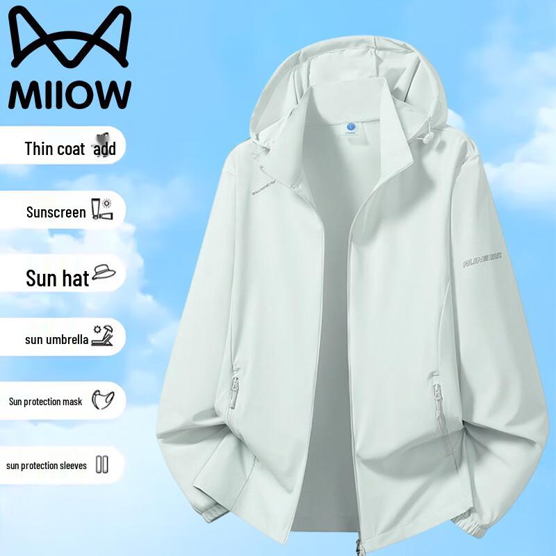 MiiOW Men s Hooded Sun Protection Jacket 2XL