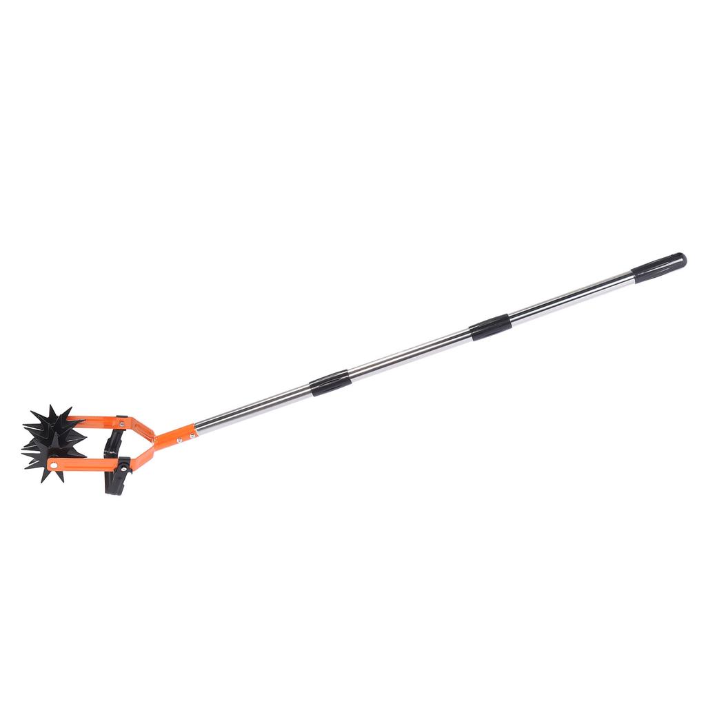 Garden Cultivator Tool Stainless Steel Lawn Reseeding Garden Tool Adjustable Handle Garden Soil