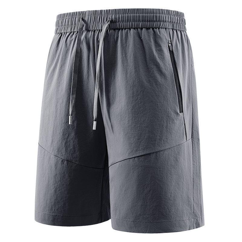 Men's Quick-Dry Ice Silk Sports Shorts - Summer Casual Fitness Capris for Running & Beach